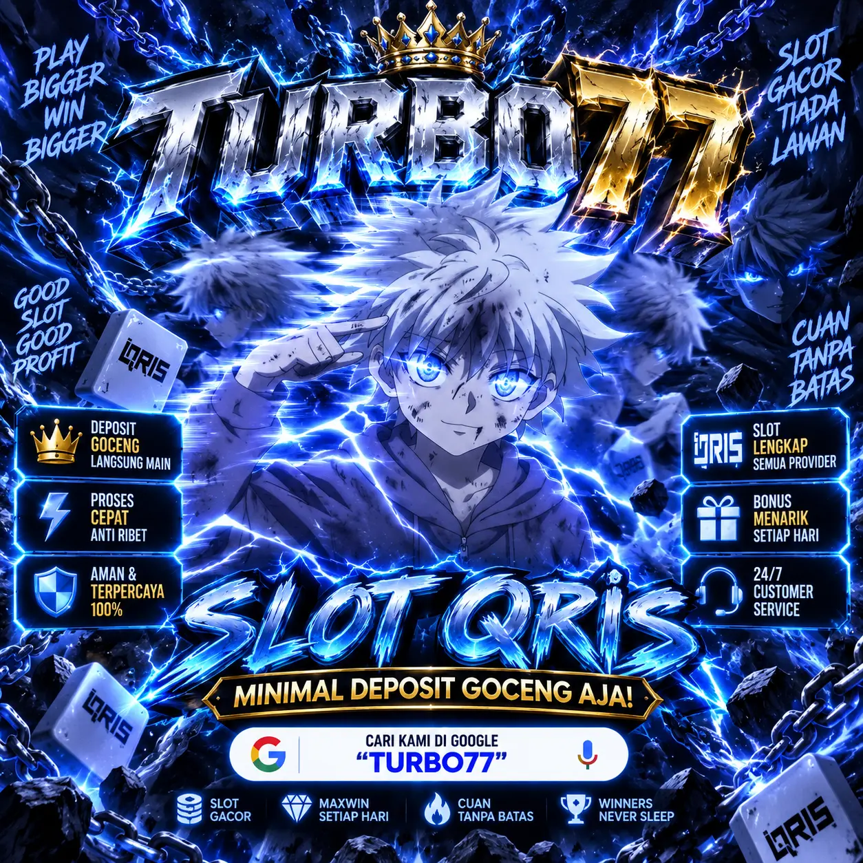 TURBO77 ⚡️ Slot Gacor Hari Ini dengan Link Situs Minimal Deposit 5000 via QRIS Paling Murah